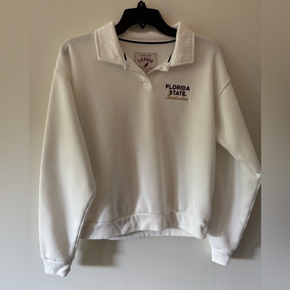 FSU League College Women's Collared Embroidered Pullover Womens Size S